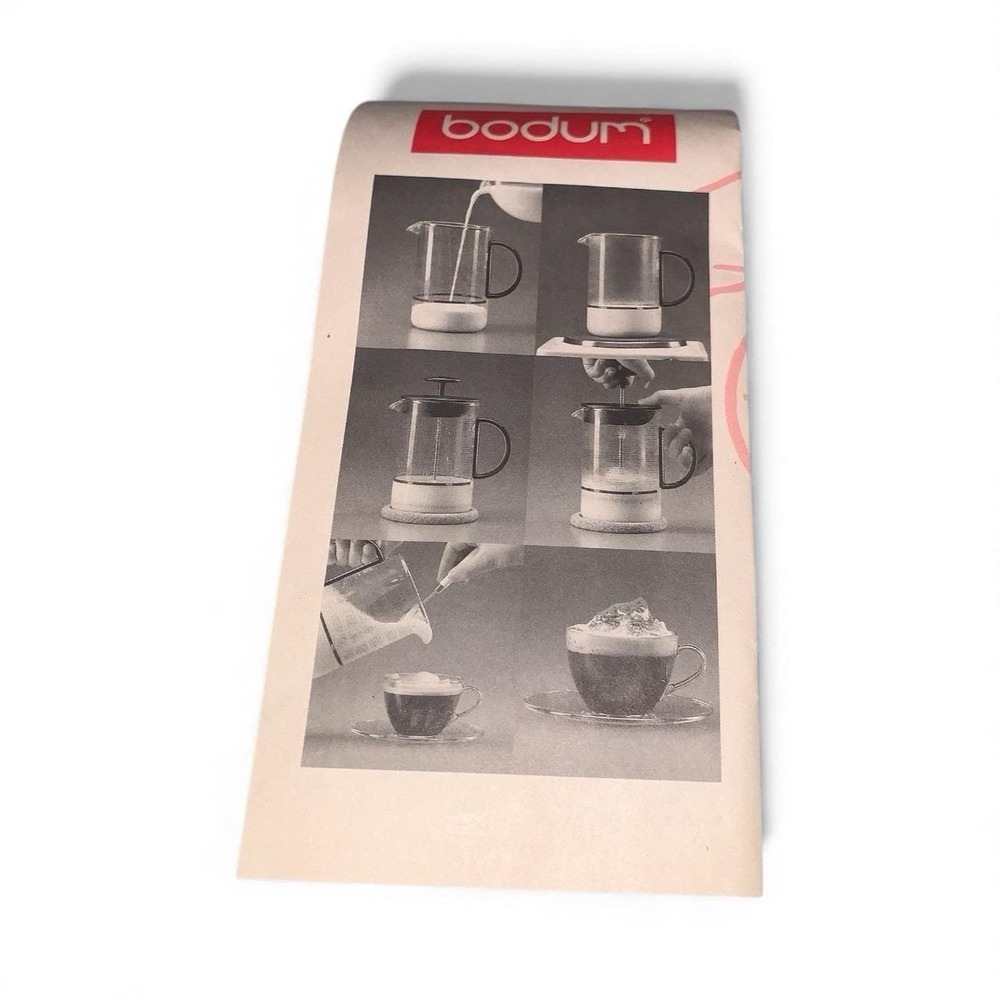 Vintage Bodum Latteo Milk Frother New Open Box Glass Beaker With Instructions - Picture 4 of 5